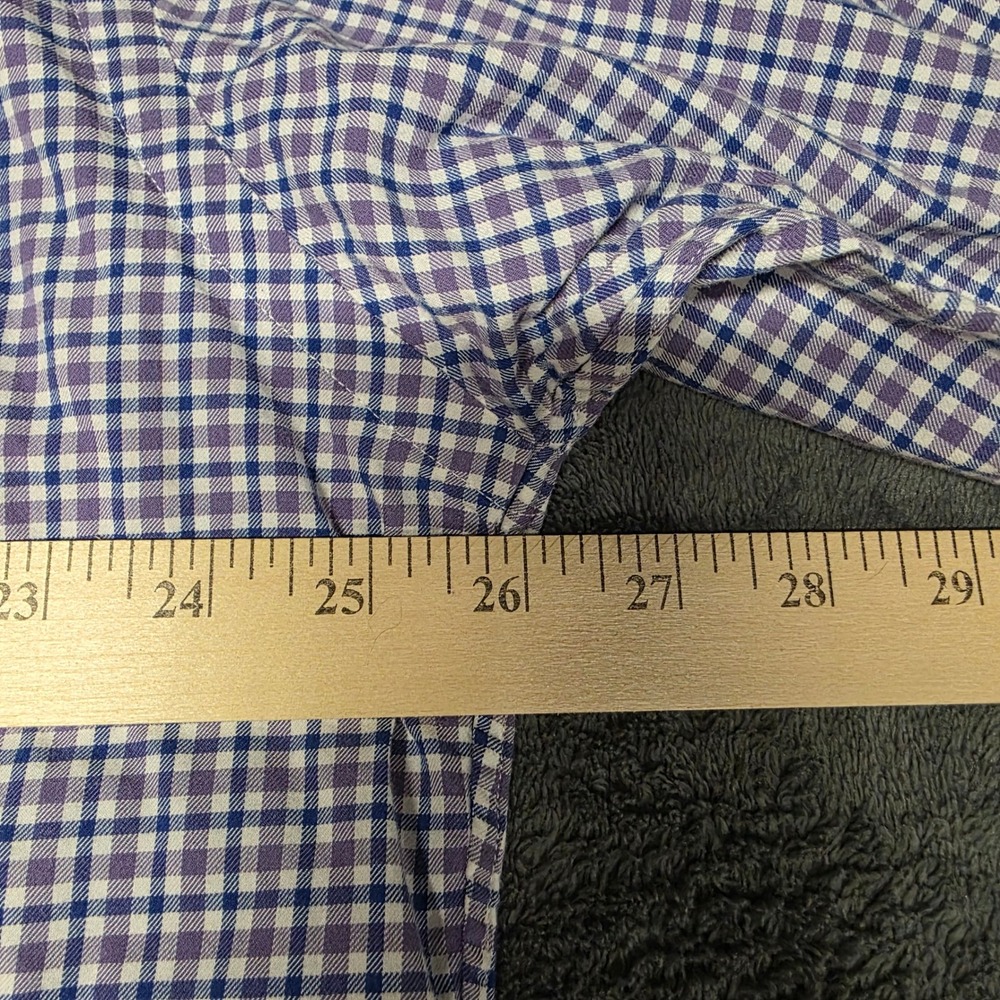 Polo Ralph Lauren Shirt Mens XL Gingham Button Down Purple Blue Preppy - Picture 7 of 9